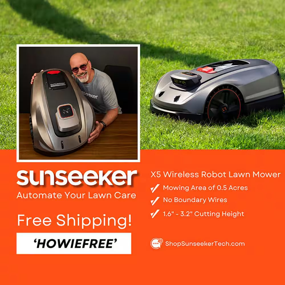 X5 Wireless Robot Lawn Mower 0. 5Acre/ 21500Sq. Ft, with Smart APP Control, Vision AI System and RTK