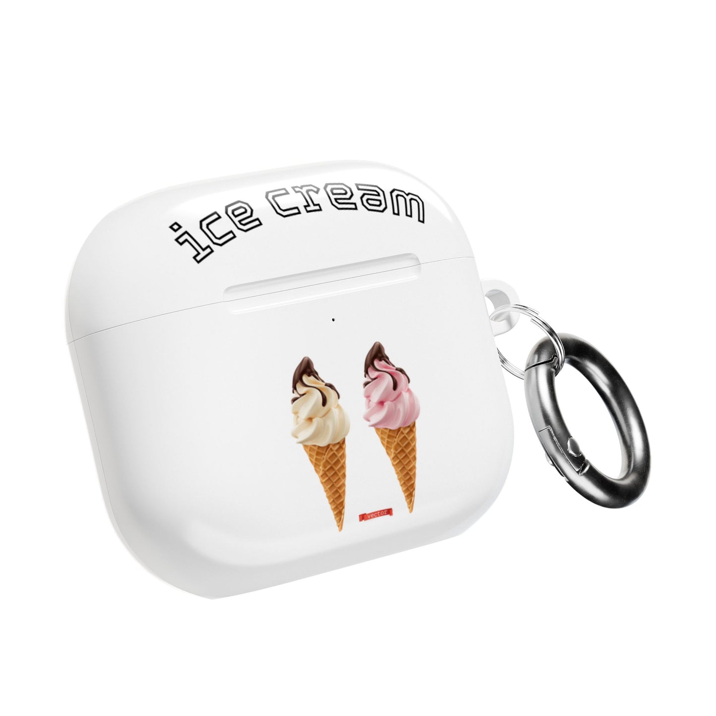 Cute Ice Cream AirPod Case - Fun Gift for Ice Cream Lovers, Cute Accessory, Summer Vibes, Unique Tech Pouch