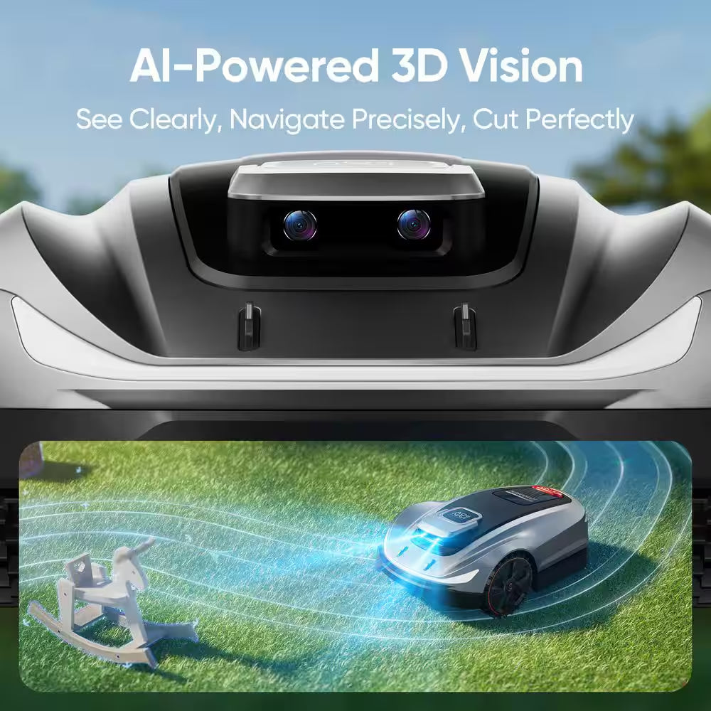 X5 Wireless Robot Lawn Mower 0. 5Acre/ 21500Sq. Ft, with Smart APP Control, Vision AI System and RTK