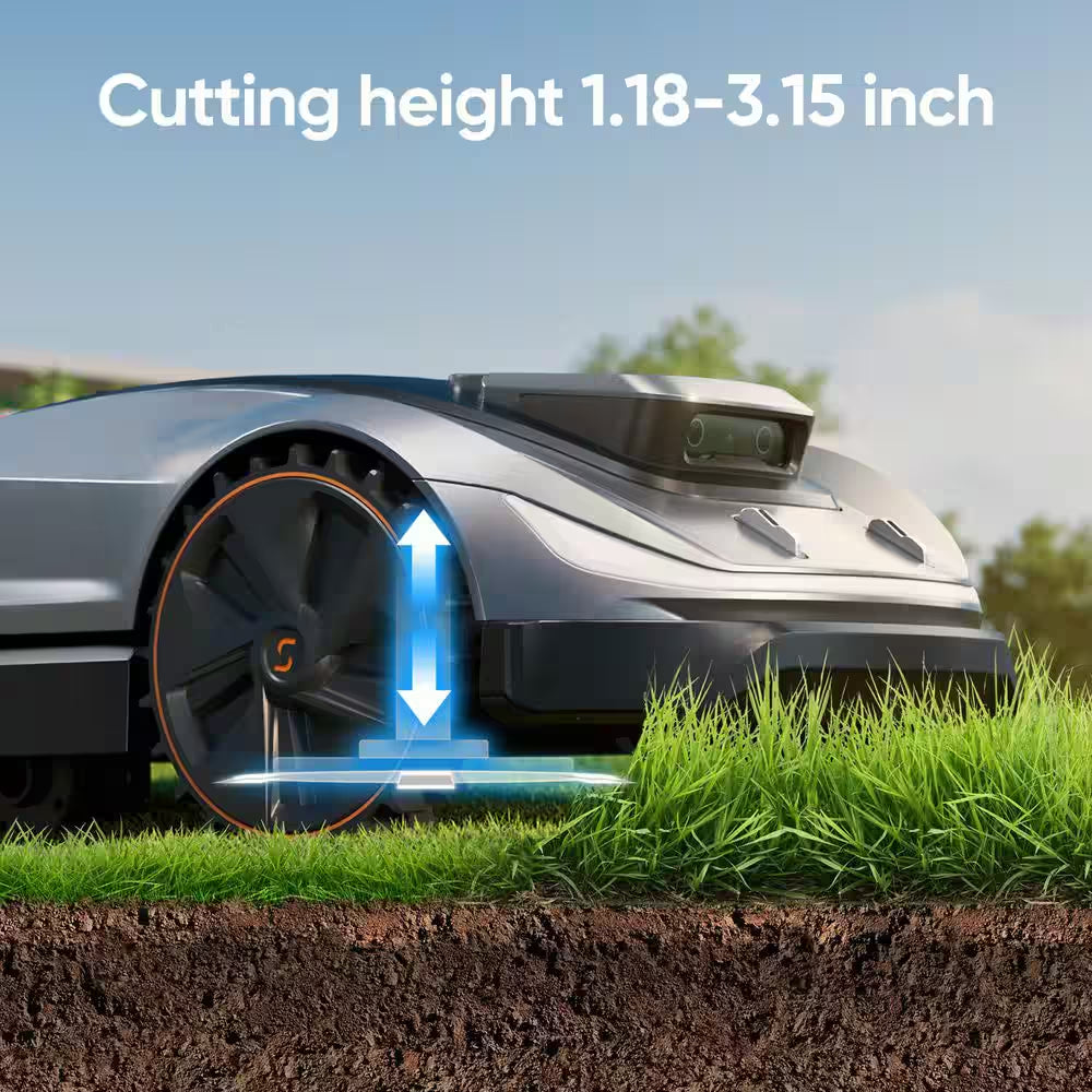 X5 Wireless Robot Lawn Mower 0. 5Acre/ 21500Sq. Ft, with Smart APP Control, Vision AI System and RTK