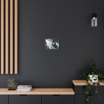 Gritty Urban Art Canvas, Modern Wall Decor, Unique Home Design, Gift for Gamers, Cool Office Artwork, Sci-Fi Aesthetic