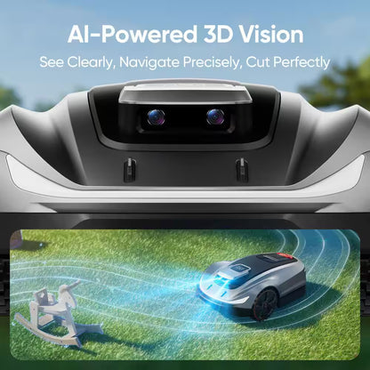 X5 Wireless Robot Lawn Mower 0. 5Acre/ 21500Sq. Ft, with Smart APP Control, Vision AI System and RTK